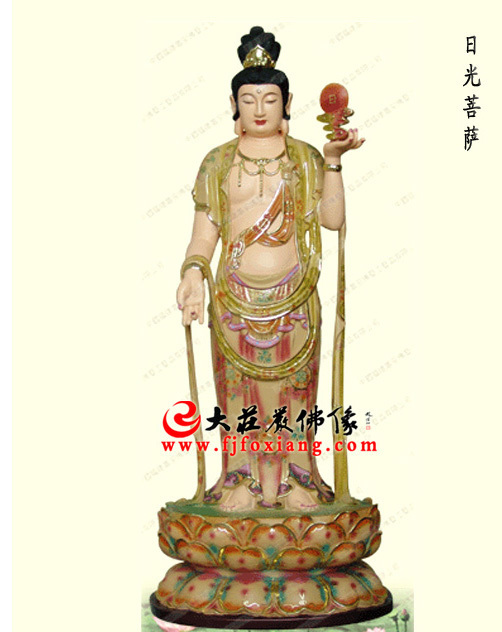 日光菩萨 - 莆田大庄严铜雕佛像生产厂家